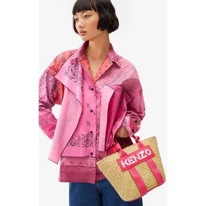Kenzo | RARE Women’s Vibrant Pink Bandana Loose Shirt ~ US 2